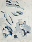 Stenar i snö art. nr 10001 Mått ink. ram 56x70 olja på duk. Signerad jan Olofsson