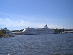 Liner at Helsinki seaport Liner at Helsinki seaport