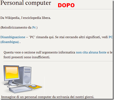 Pagina web riformattata con Clearly