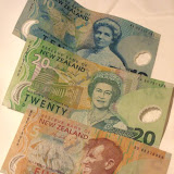 This handsome guy on $5 is Sir Edmund Hillary - first westerner who climbed Mount Everest. Appeared on the note in 1992, died 2008.