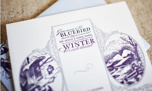 One of my favorite things about the holidays is the music, which is why I love this card. Winter Wonderland Card, $5.50, Wiley Valentine. wileyvalentine.com.
