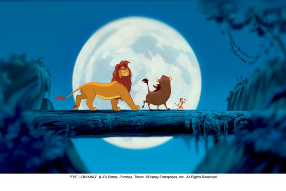 "THE LION KING"
(L-R) Simba, Pumbaa, Timon
©Disney Enterprises, Inc. All Rights Reserved.
"THE LION KING"
(L-R) Simba, Pumbaa, Timon
©Disney Enterprises, Inc. All Rights Reserved.