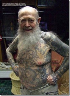 Tats on old man