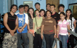 January 25: Ruel De Vera with Auntie (brown shirt) and cousin (left)