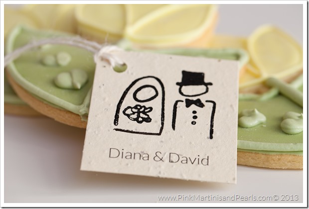 tulip decorated bridal shower cookies