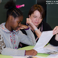 Boekids in de Bibliotheek Rotterdam 21 mei 2011, Workshop Stadsbeesten beeldgedichten, Maartje Jaquet