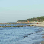 Dźwirzyno - światła nawigacyjne i plaża zachodnia.
