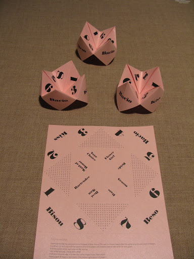 One of my favorite Good Things, the how-to for this cootie catcher can be found here http://www.marthastewartweddings.com/goodthings/lip-smacking-good