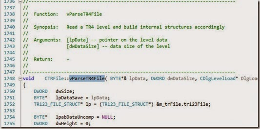 vParseTR4File vParseTR4File