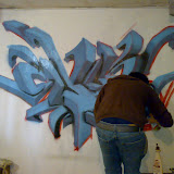 graffiti en la pieza