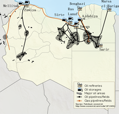 Libya_location_map-oil_&_gas via Petroleum Economist