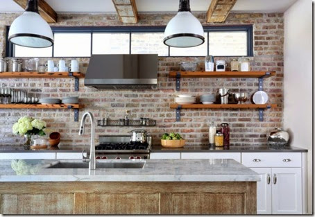 Inspiring-wooden-kitchen-wall-shelving-with-pendant-lamp-kitchen-island-wash-basin-and-exposed-brick-kitchen-wall-ideas-915x630