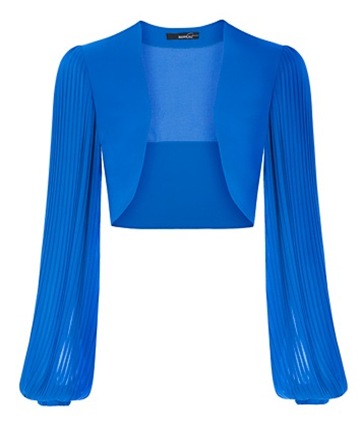 Pleated Sleeves Bolero3