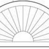 fan top sunburst