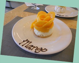 My dessert - it was Mango cheesecake and INCREDIBLE :)