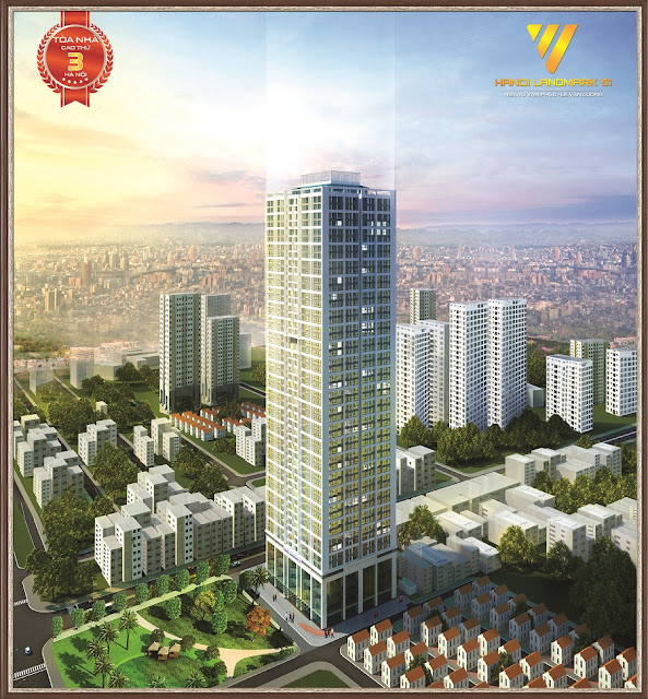 Phối Cảnh Tổng Thể Chung Cư hanoi landmark 51