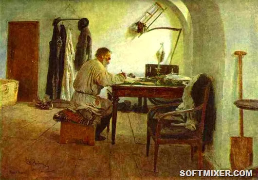 leo-tolstoy-in-his-study-1891 leo-tolstoy-in-his-study-1891