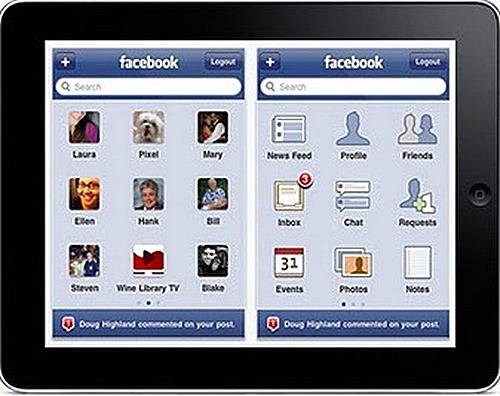 Facebook lanza app para iPad