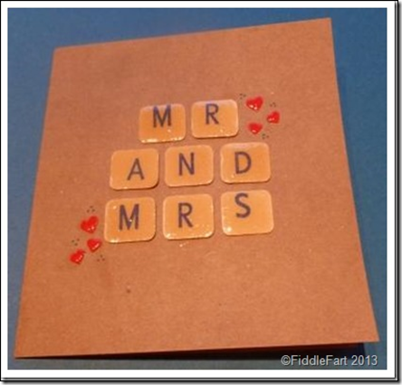 Mr and Mrs Wedding Card