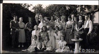 The Indiana Ties of this Weber Kuhn family are represented in this photo of a gathering