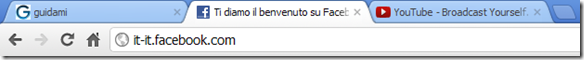Favicon e nome sito visualizzate nelle schede di Chrome