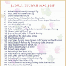 Jadual Kuliah Ustaz Azhar Idrus (UAI) Mac 2015