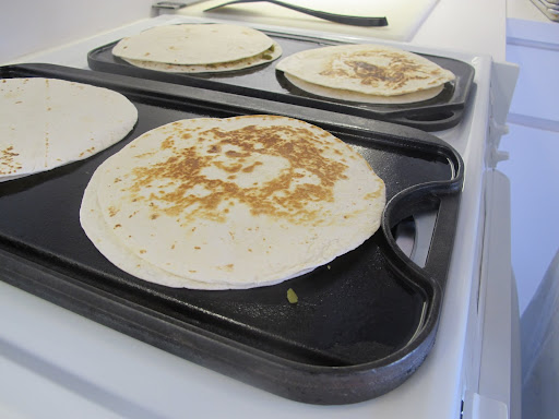 One side down.