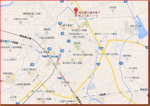 川越氷川神社MAP