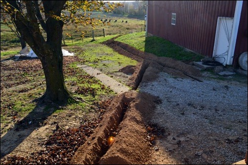 backyard trenches