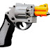 Parafusadeira com formato de
revólver, é uma arma da
construção civil.