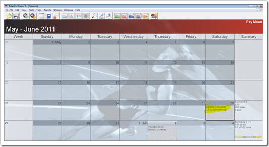 ProTrainer 5 Calendar View