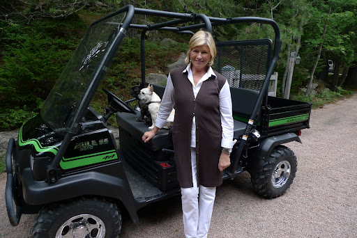 Wow, Francesca - Martha is sure happy to have this new Kawasaki Mule to drive around in at Skylands.