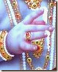 [Krishna's hand]