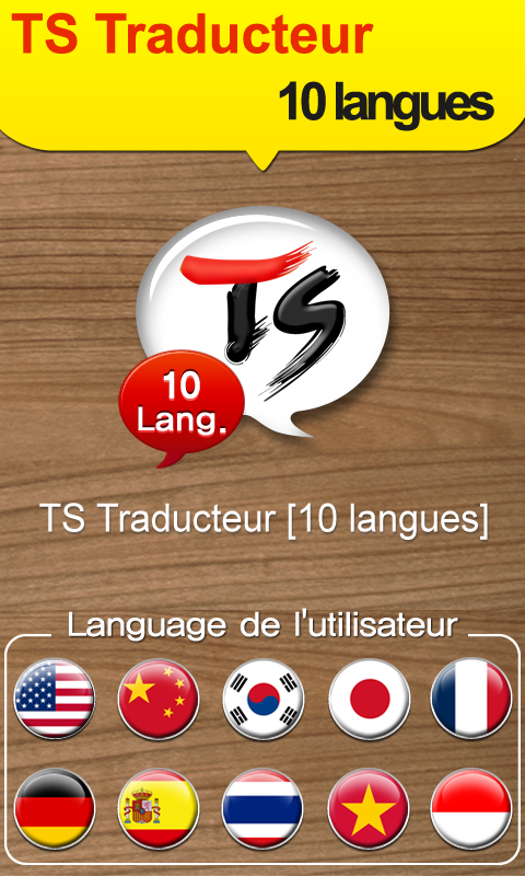 Android application TS Translator [10 Languages] screenshort