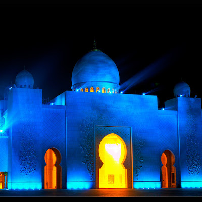 The magnificent gateway to the courtyard surrounding the Sheikh Zayed Mosque.Abu Dhabi, United Arab Emirates<br> © Zameen Zahari<br> 4258529066.jpg