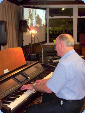 Alan Dadson playing the Clavinova