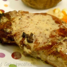 Pan Seared Pork Chops with Mustard Cream Sauce