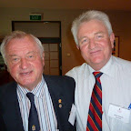 Fleurieu Dinner Convenor, Andrew Jeffery with Peter Crouch
