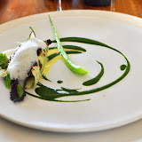 Sandre, verveine, chou grillé