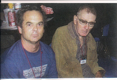 Bruce meeting up with his mentor Larry Stevenson. Bruce and Larry together designed the first kick tail on a skateboard.