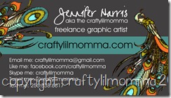 crafty business card front