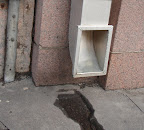 Helsinki has pathways cut into the sidewalks let the rain from downspouts escape out to the street. I wonder how that’s fits with heavy rain.