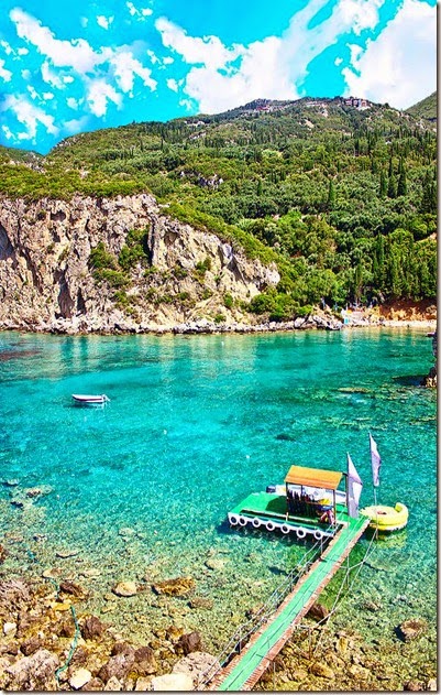 Paleokastritsa, Corfu island, Greece