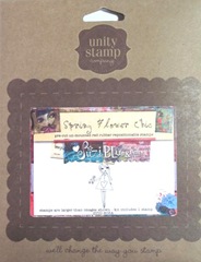 Spring Flower Chic unmtd rubber stamp girl