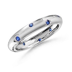 Round Sapphire Eternity Ring