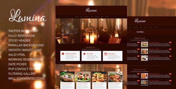 html templates for cafes and restaurants
