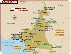 waza Cameroon map waza Cameroon map