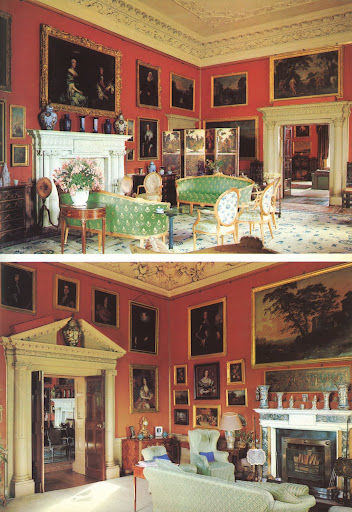 The subtle shade of orange on the walls of these two Georgian drawing rooms at the Malahide Castle perfectly sets off the numerous gold framed paintings. The subtle shade of orange on the walls of these two Georgian drawing rooms at the Malahide Castle perfectly sets off the numerous gold framed paintings.