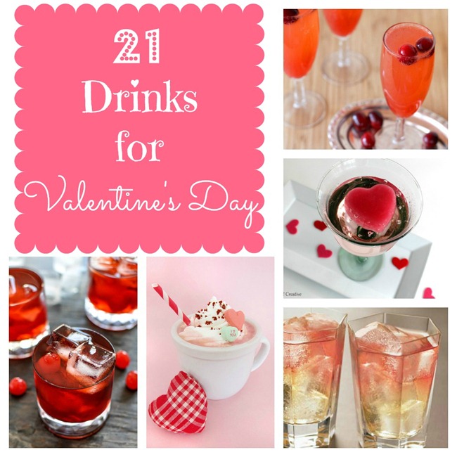 21 Valentine's Day Drinks - both alcoholic & non-alcoholic