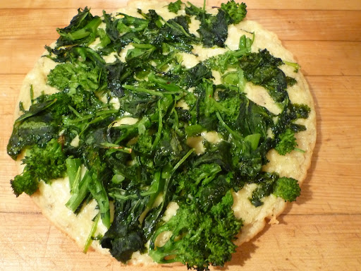 Baked pizza